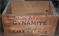ANTIQUE DYNAMITE WOOD CRATE ! -G-1