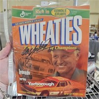 Autograph Cale Yarborough Wheaties Legends Photo