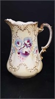 ANTIQUE HAND PAINTED ROYAL OXFORD PITCHER