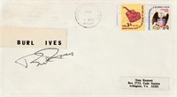 Burl Ives, actor, Academy Award 1958, autograph on
