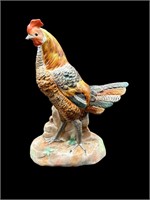 Vtg Hand Painted Porcelain Chicken