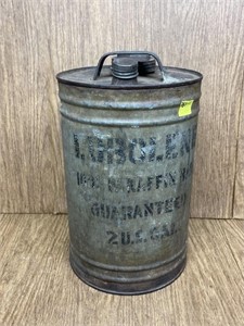 Vintage 2 Gallon Lubolene SAE 30 Oil Can