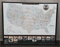Harley Davidson Rand McNally 1903-2008 Map