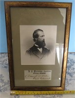 Civil War Admiral Signed Framed Print Porter RARE