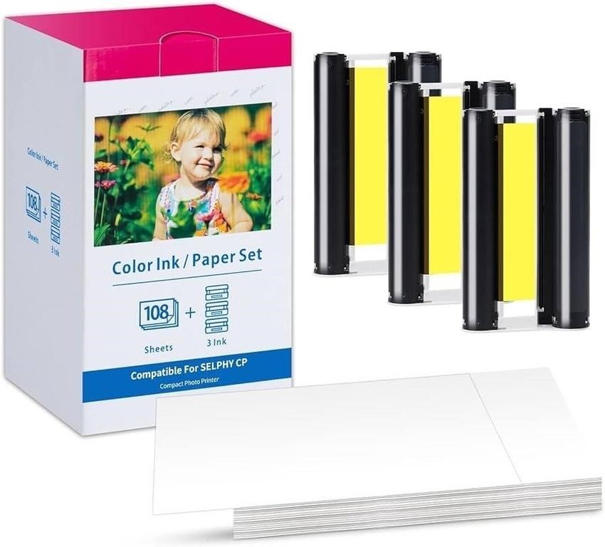 KP-108IN Colour Ink & Paper Set For Canon Selphy