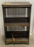 (Z) 
Wooden 2 Tier Bookshelf (
Appr 21x16x34in)