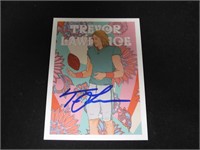 Trevor Lawrence signed RC football card COA