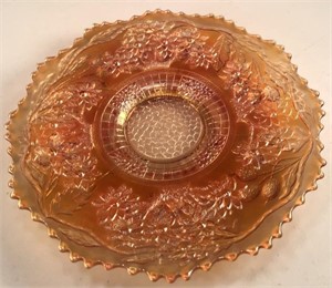 Fenton Marigold Orange Tree Plate