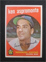 1959 TOPPS #424 KEN ASPROMONTE SENATORS