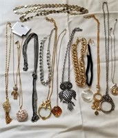 Necklaces, Chains with large pendants
