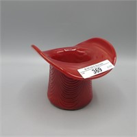 Fenton 3.5" Red Swag Top Hat NFGS