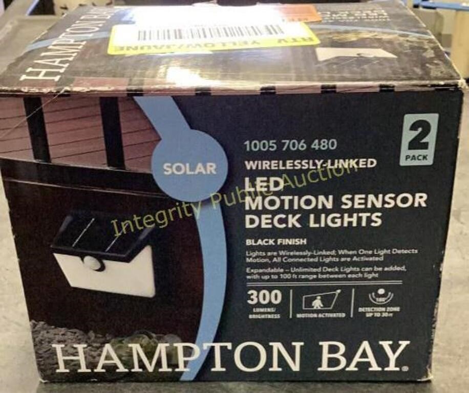 Hampton Bay Solar LED Motion Sensor Deck Lights