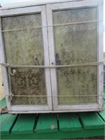 Primitive Cabinet w/ Glass Doors
