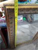 Gold guilded beveled mirror 40"h x28"w