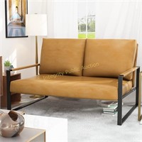 AWQM Mid-Century Modern Solid Loveseat Sofa