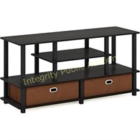 Large TV Stand With Storage 15119 , Black / Brown