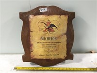 Michelob Plaque