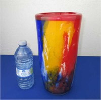 Unmarked Sasaki - Heavy Art Glass Vase