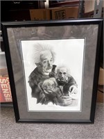 signed, numbered print of Einstein by Robin Lauers