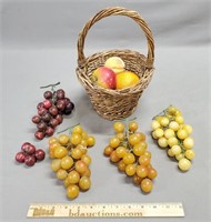 Stone Fruit Grouping (2 Plastic Grapes)