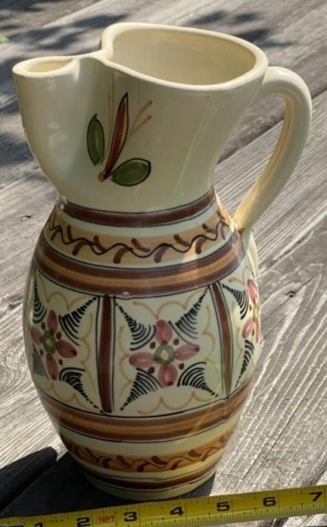 Unusual Pottery Pitcher