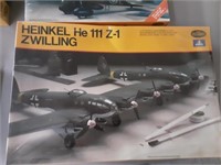 HEINKEL HE 111 Z-1 ZWILLING    VINTAGE MODEL PLANE