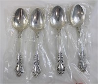 Lot of 4 sterling silver spoons