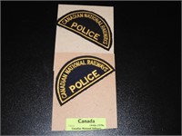 2 Early Canadian National Railways Police Patches