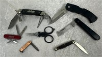 Lot Of 8 Various Folding Pocket Knives