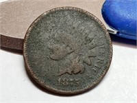 OF) better date 1875 Indian head penny