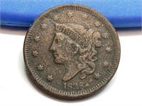 OF) 1838 us large cent