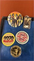 Kiss pin , Beatles patch and more