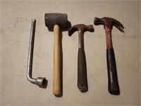 Hammers, mallet, lugnut wrench