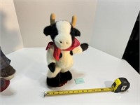 Boyds Bears & Friends Cow Plush on Stand