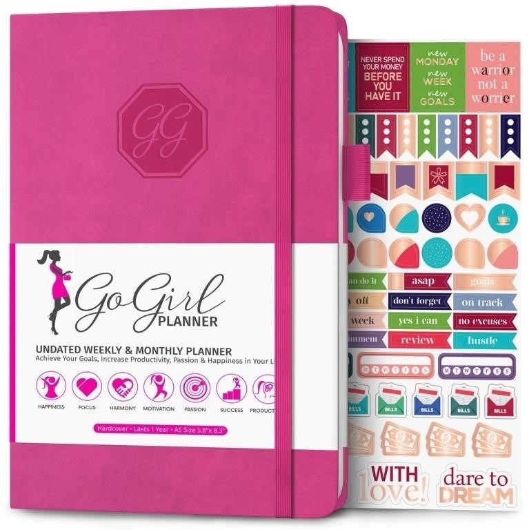 R1444  GoGirl Weekly Planner - A5