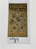 24KT GOLDBACK ONE-WYOMING 1/1000thoz GOLD