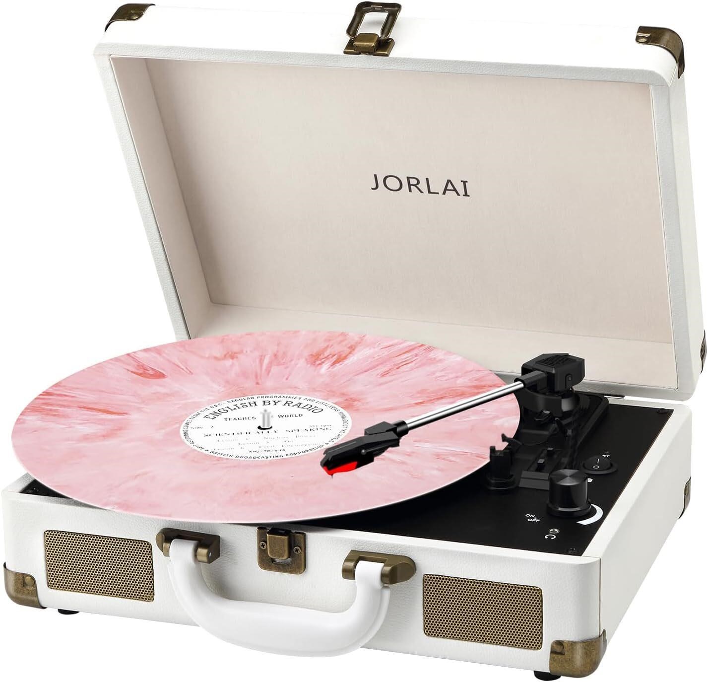 Record Player 3 Speeds Turntable with Bluetooth Bu