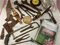 Antique tools, emergency thermal blanket