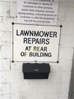Lawn Mowers Repairs Tin Sign - 30 x 24