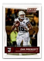 2016 Score Dak Prescott Rookie Card #337