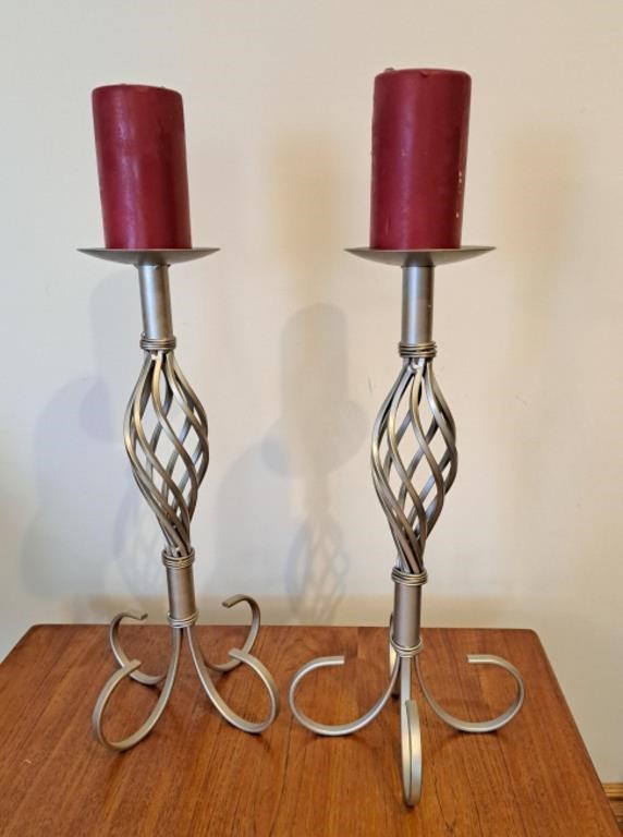 Pair of 23" candle stick holders