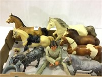 Group of Various Plastic Toy Horses &