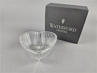 Signed Waterford Crystal Heart Shaped Bowl
