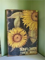 Sunflower wall art