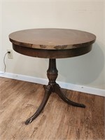 Vintage Drum Table with Claw Feet NEEDS WORK