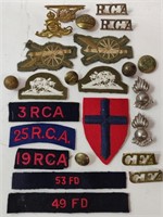 WW1 - WW2 Canadian Military Badges