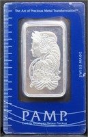 PAMP 1oz silver bar