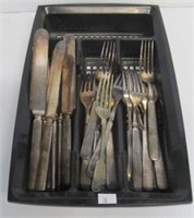Silver plated flatware (forks and butter knives)