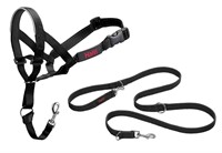 HALTI Headcollar Size 3, Black & HALTI Training Le