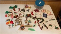 Assorted Christmas ornaments